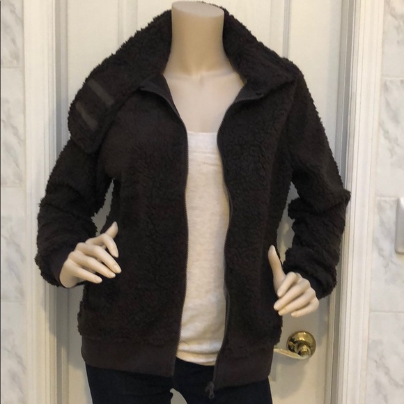 BROWN FLEECE JACKET - Picture 6 of 8